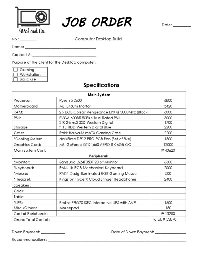 Rando Cheap PC Build | PDF | Games & Activities | Technology & Engineering