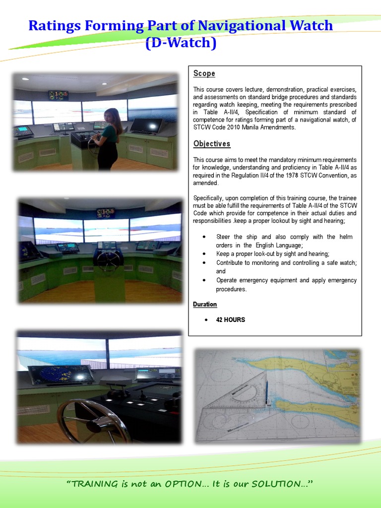 Ratings Forming Part of Navigational Watch (DWatch) Scope PDF