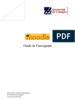 Moodle -  Guide de l'Enseignant