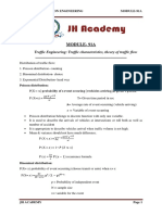 Module-91A: Traffic Engineering: Traffic Characteristics, Theory of Traffic Flow