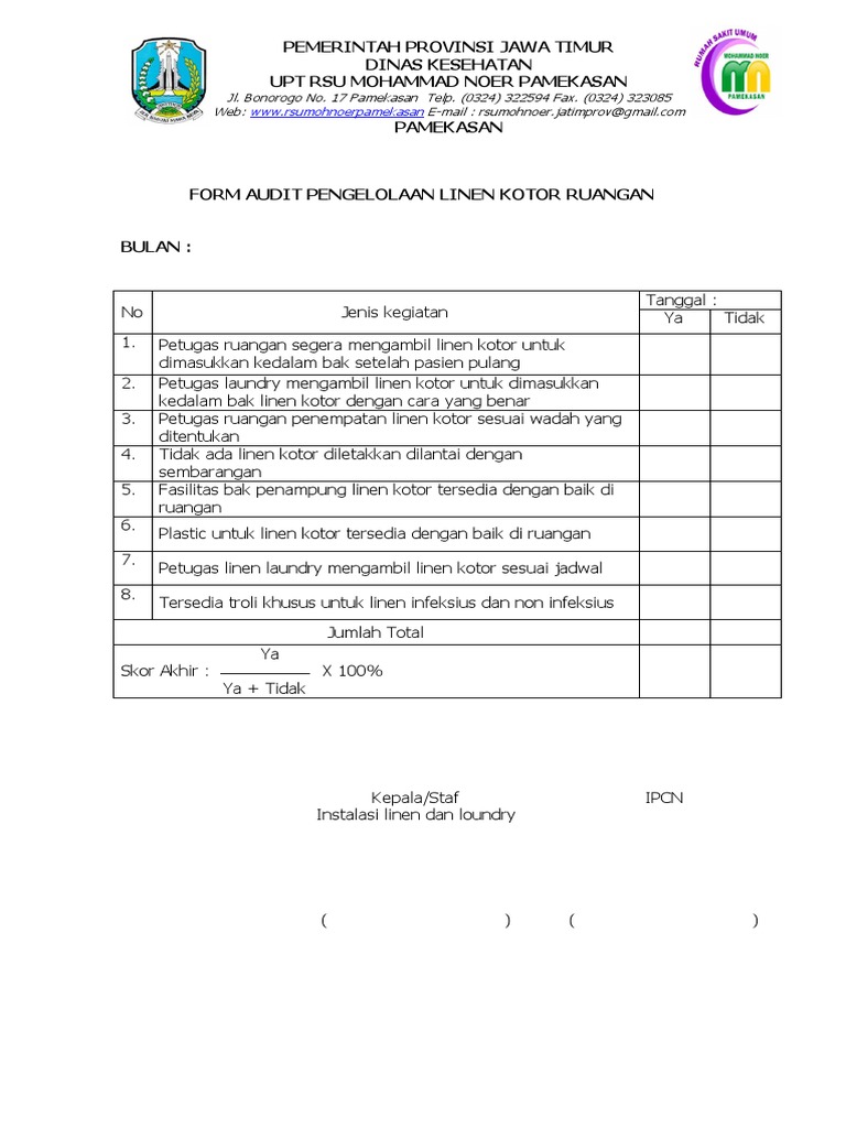 Form Audit Linen | PDF