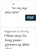 Anu-Ano Ang Mga Pang-Ugnay?: Balik-Aral