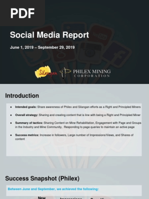 Social Media Report Template 