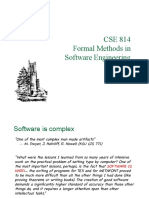Lecture On Formal Methods in Software Engineering