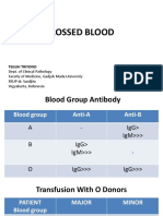 UNCROSSED BLOOD Transfusion Risks