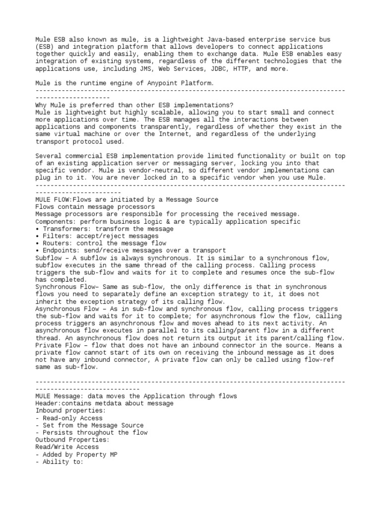 My Mule Notes PDF Representational State Transfer Soap