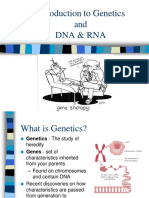 Introduction To Genetics and Dna & Rna