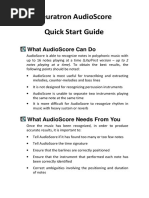 Neuratron Audioscore Quick Start Guide: What Audioscore Can Do