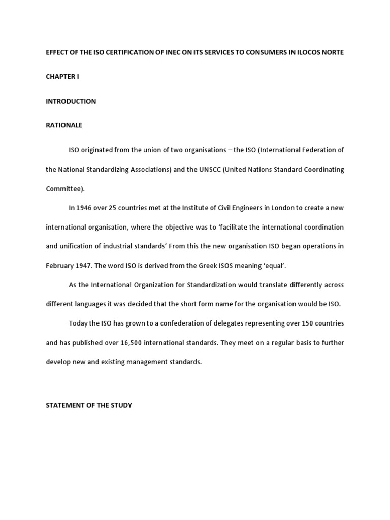 Chapter 1 | PDF | Iso 9000 | International Organization For Standardization