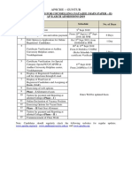 Important Dates For Counselling (Nata/Jee (Main) Paper - Ii) Ap B.Arch Admissions-2019