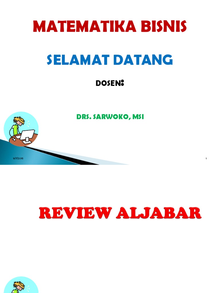 Matematika Bisnis | PDF