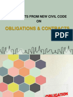 Obligations & Contracts: Extracts From New Civil Code ON