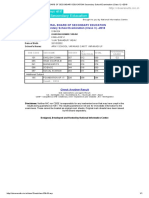 Central Board of Secondary Education Secondary School Examination (Class X) - 2018