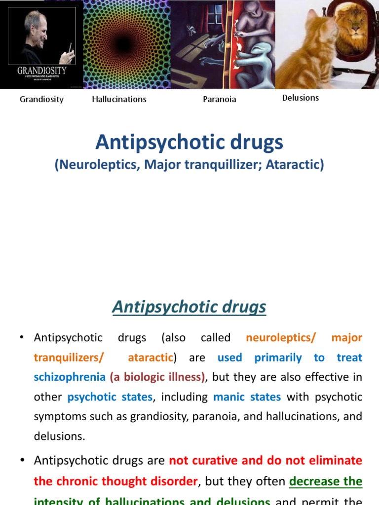 Antipsychotic Drugs: (Neuroleptics, Major Tranquillizer Ataractic ...