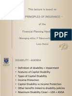 This Lecture Is Based On - Principles of Insurance - of The Financial Planning Handbook 2019