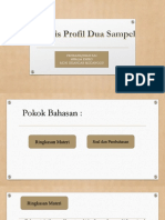 Analisis Profil Dua Sampel