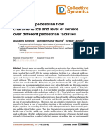 A Review of Pedestrian Flow Characteristics and Level of Service Over Different Pedestrian Facilities