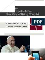 New Pope New Evangelization New Way of Being Church