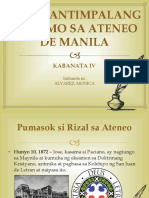 Kabanata Iv - Mga Gantimpalang Natamo Sa Ateneo de Manila