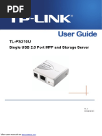 TL-PS310U: Single USB 2.0 Port MFP and Storage Server