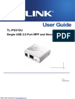 TL-PS310U: Single USB 2.0 Port MFP and Storage Server