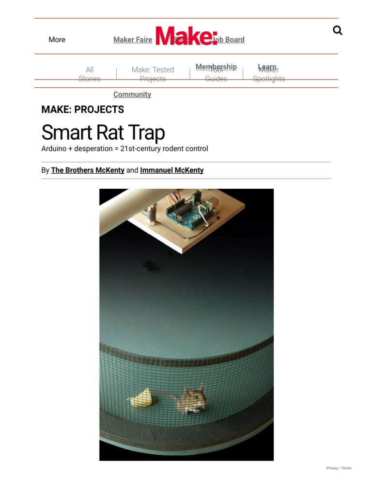 Arduino Mouse Trap : 5 Steps (with Pictures) - Instructables