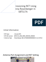 Commissioning RET Guidlines (Rosenberger Antenna) in SBTS17A