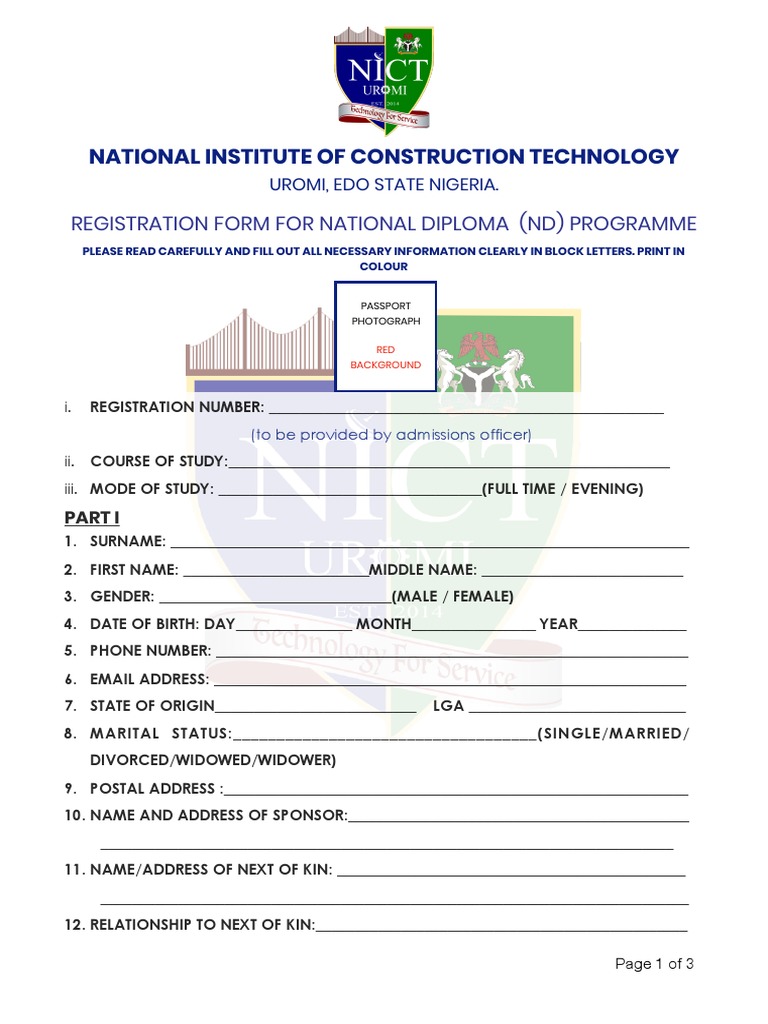 NATIONAL N DIPLOMA APPLICATION FORMS intelligence overview