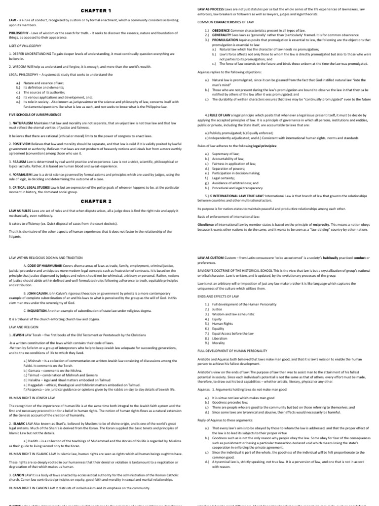 Philosophy Reviewer | PDF | Jurisprudence | Liberalism