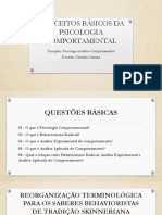 Conceitos básicos da psicologia comportamental