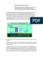 Funcionamiento y Aplicación Del Transformador