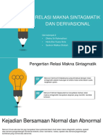 Relasi Sintagmatik Dan Derivasional