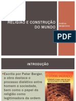 Aula Religião e Construção Do Mundo - Peter Berger