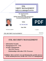 ITIL Security Managmnet