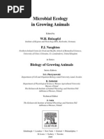 Microbial Ecology in Growing Animals