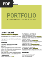 Armel Gauthé: Motion Graphic Designer
