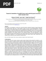 Numerical Simulation of Metallic Honeycomb Sandwich Panel Structures Under Dynamic Loads