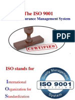 The ISO 9001: Quality Assurance Management System