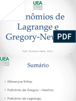 Polinomios de Lagrange e Gregory Newton