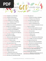 66 Ways God loves you