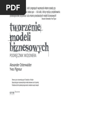 yk(°_°)様 6111 Tworzenie Modeli Biznesowych - Podrecznik Wizjonera | PDF