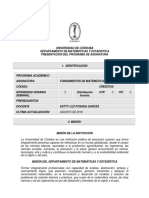 Programa de Fundamentos de Matematicas