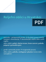 Reljefni Oblici U Hrvatskoj