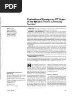 Evaluation of Emergency CT Scans of the Head