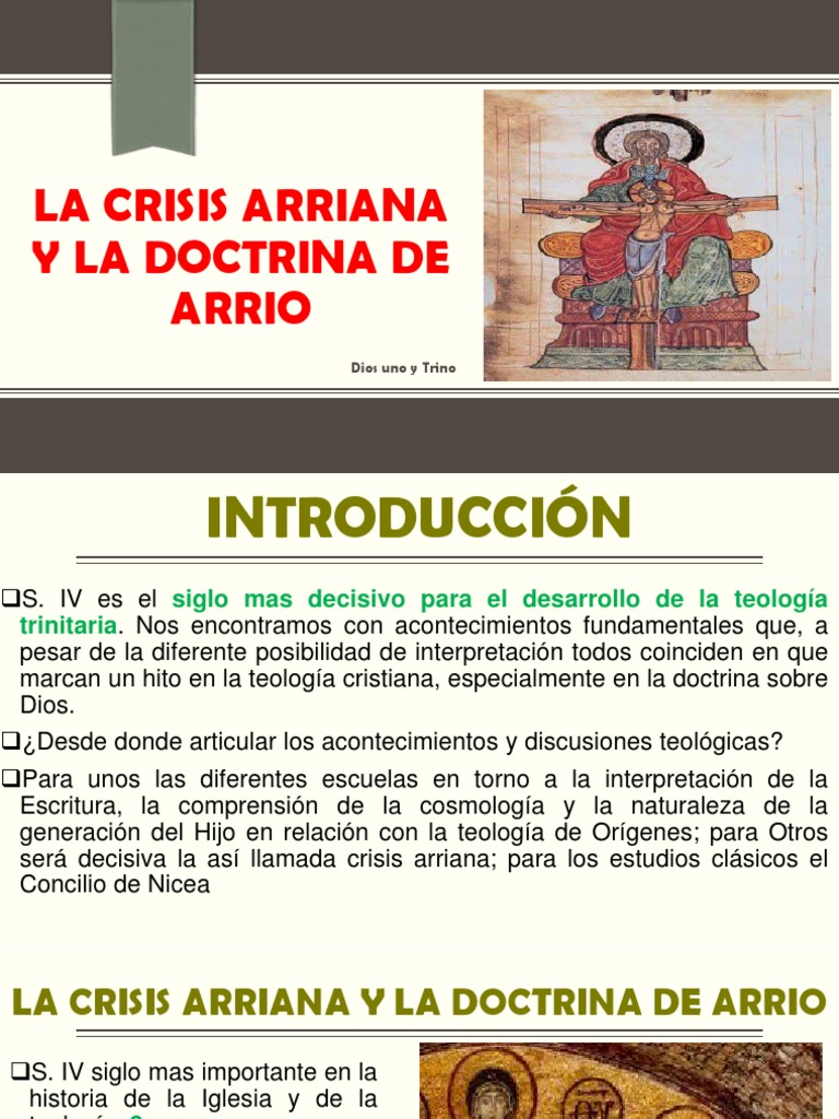 La Crisis Arriana y La Doctrina de Arrio | PDF | arrianismo | Trinidad
