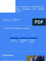 Growth and Study of Aluminium Nitride Films by Reactive Magnetron Sputtering and Density Functional Theory (DFT)