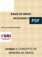 Bda II Unidad 1 Concepto de Minería de Datos