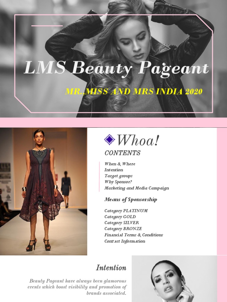 LMS Beauty Pageant: Mr.,Miss and Mrs India 2020 | PDF | Sports 