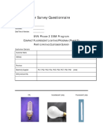 1.1 Customer Survey Questionnaire: EVN Phase 2 DSM Program C F L P (P 2) P C S