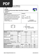 Srfet: AO4456 N-Channel Enhancement Mode Field Effect Transistor